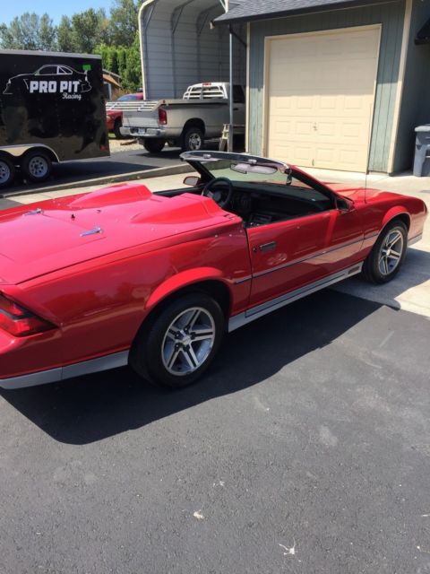 1983 Red Chevrolet Camaro Coupe Convertible