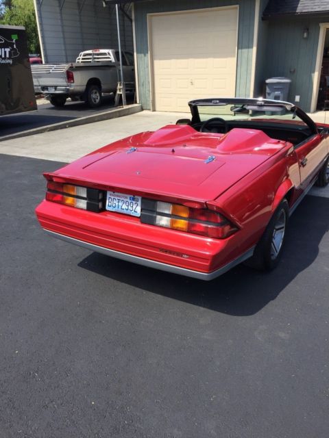 1983 Red Chevrolet Camaro Coupe Convertible