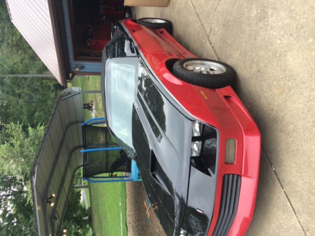 1986 Red/black Chevrolet Camaro Convertible