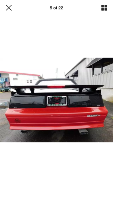 1986 Red/black Chevrolet Camaro Convertible