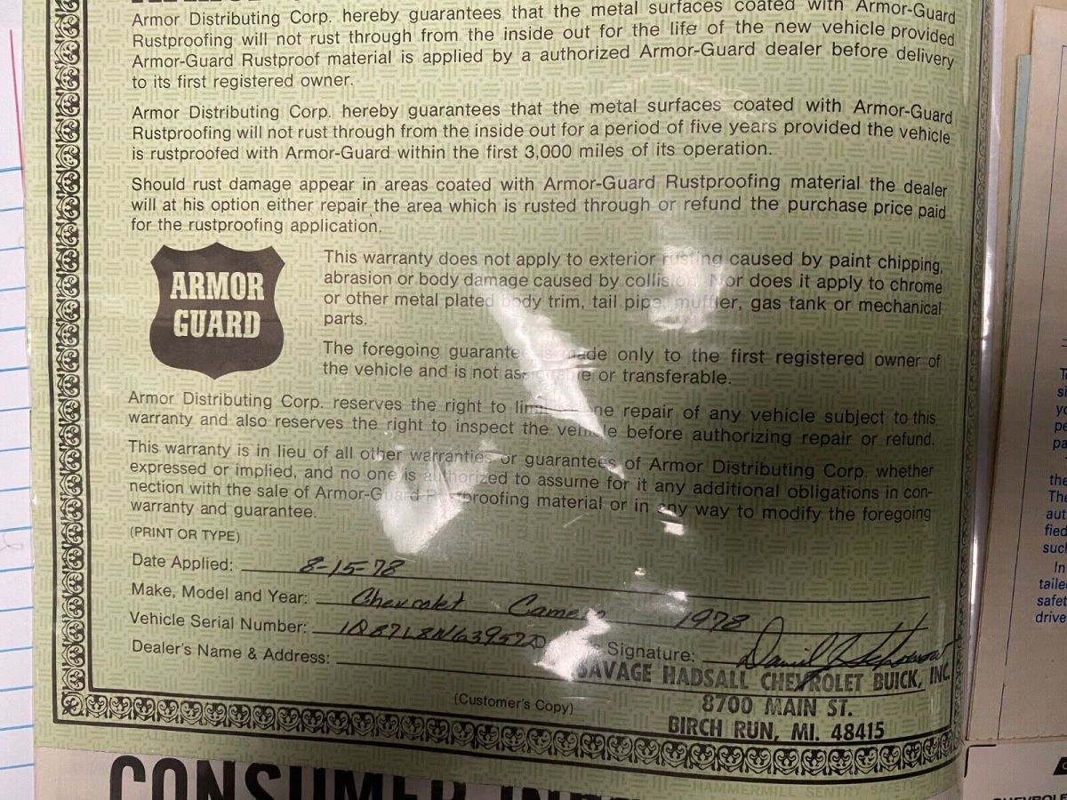 1978 Blue Chevrolet Camaro Coupe