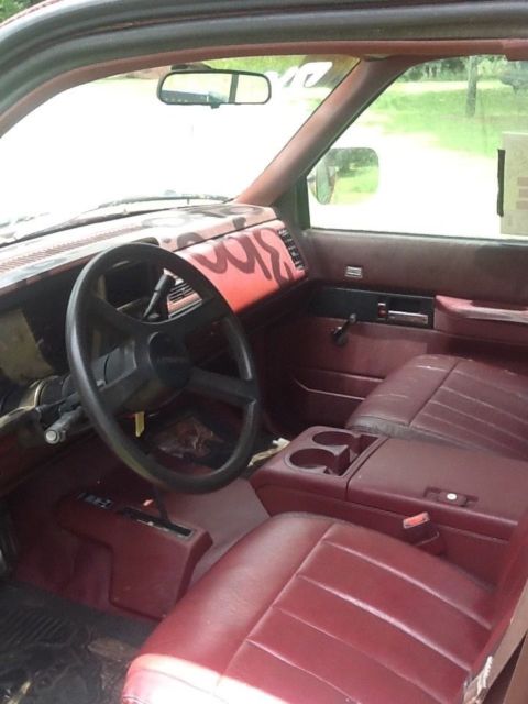 1990 Burgundy Chevrolet Silverado 1500 Pickup