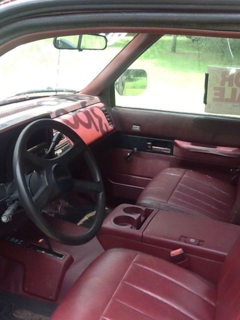 1990 Burgundy Chevrolet Silverado 1500 Pickup