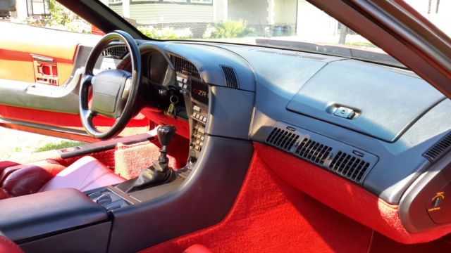 1991 Red Chevrolet Corvette Coupe