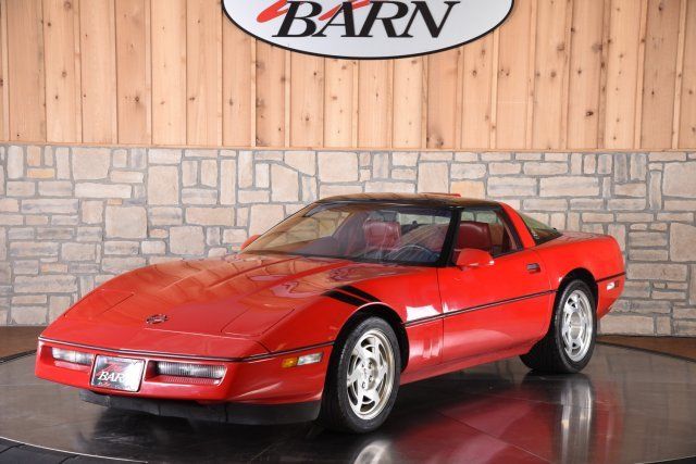1990 Red Chevrolet Corvette 2DR COUPE HATCHBACK